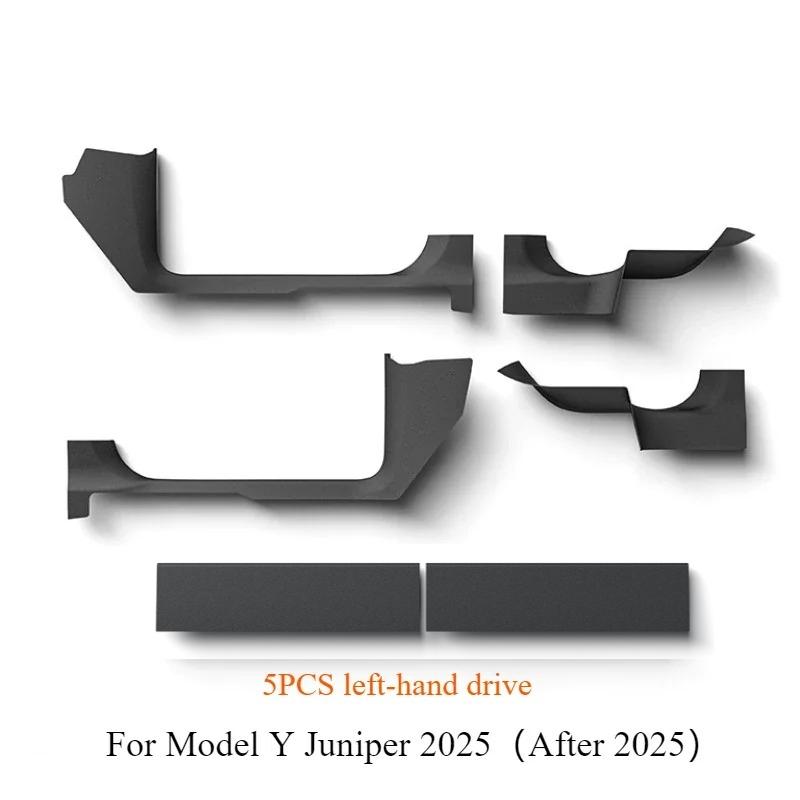 For Tesla 2025 Model Y Juniper Door Sill Guards Front Rear Threshold Protector Anti Scratch Anti Kick Mat TPE Cover Accessories