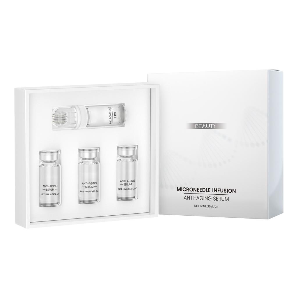 Set ser cu role ultra hidratant, set fiole pentru ser facial ferm, ser facial cu microneedling, ser facial pentru lifting, 10 ml * 3