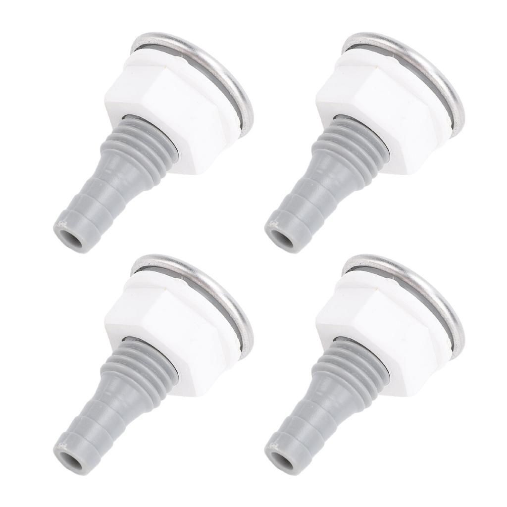 4 stk Badekar Luftboble Dyse PVC SPA Badekar Rett Bobledyse for Bassengtilbehør