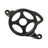 Vented Aluminum Motor Guard Cover for Electric Dirt Bikes, Lower Motor Plate with Debris Contact Deflection Layout Detail