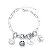 Neue Echt Solide S925 Silber Retro Crown Multi-Stil Armband Für Frauen Stilvolle Persönlichkeit Hip -Hop Punk Kette Frau Bracele