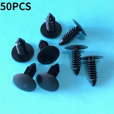 50pcs Plastic Rivets Auto Fastener Clip for Peugeot 206 307 308 407 3008 508 207 208 2008 for Citroen C3 C5 Berlingo C4 Picasso