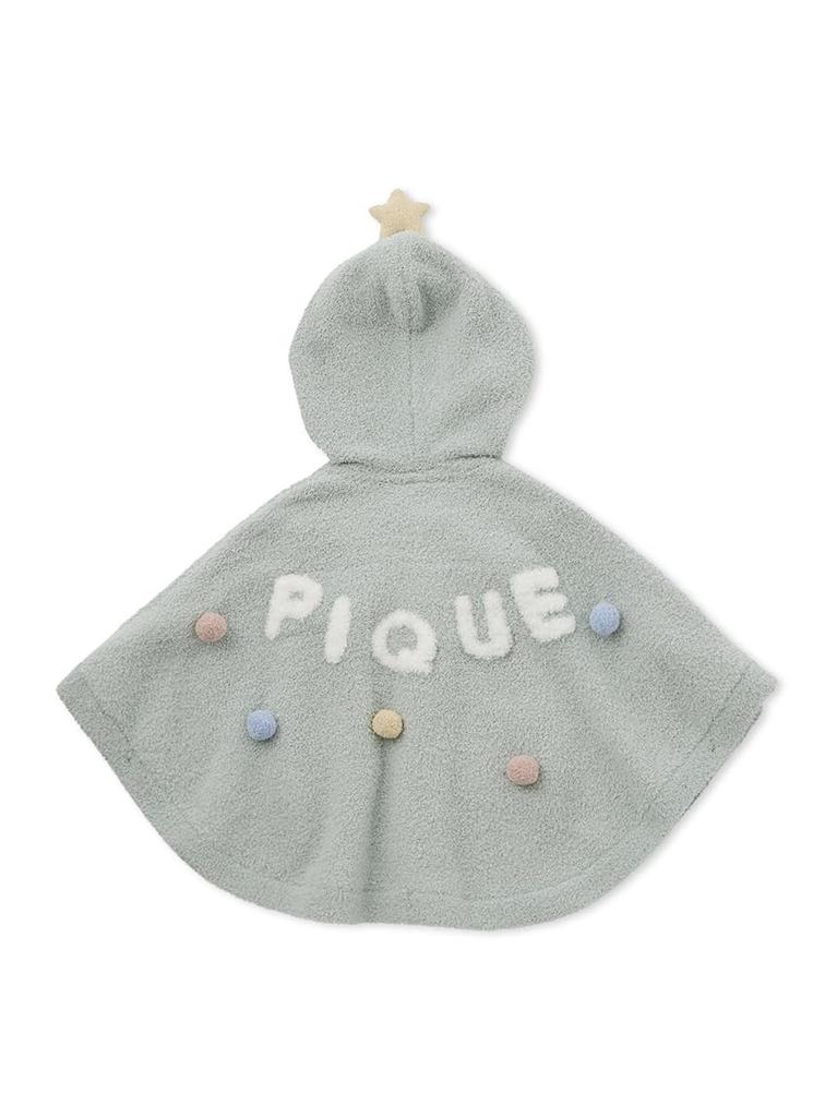 Gelato Pique Holiday Baby Baby Moco Red Poncho, PBNT245439,