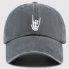 Skull Hand Print Design Adjustable Dad Trucker Visor Sun Hat Unisex