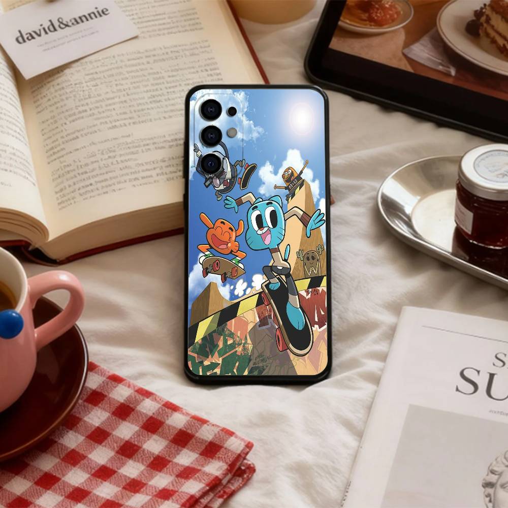 The Amazing W-World of Gumball   Phone Case For Samsung S 25,24,23,22,30,21,10,9,Ultra,Plus,Lite,FE,4,5 G Soft Black Case