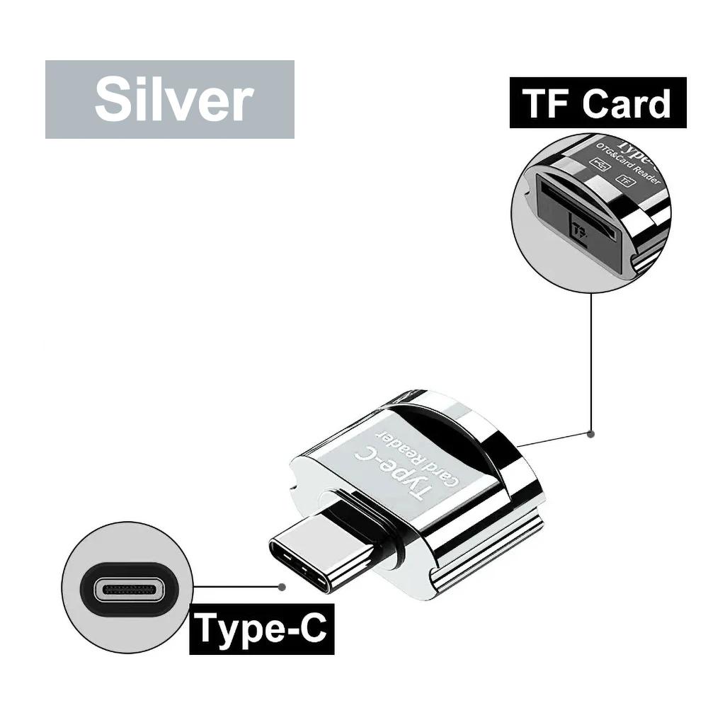 USB 3.0 Type C Card Reader for iPhone IOS13 TF Memory Card Adapter Cardreader for Samsung Xiaomi Mini Micro Card Reader