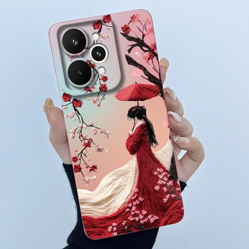 Fundas For Realme 15 Pro 5G Fashion Simplicity Flower Phone Case Shockproof Protection Soft Cover For Realme 15 15Pro 5G Coques