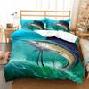 Fishing Bedding Set Hunting Down Duvet Cover Queen King Single Duvet Cover Pillowcase 2/3pc Gift Soft Bedroom Decoration