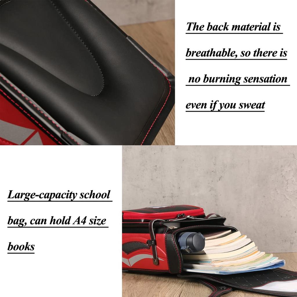 Leawin 2023 Model Large Capacity School Bag for Boys and Made of Premium Synthetic Leather with Automatic Lock and Waterproof Perfect for School