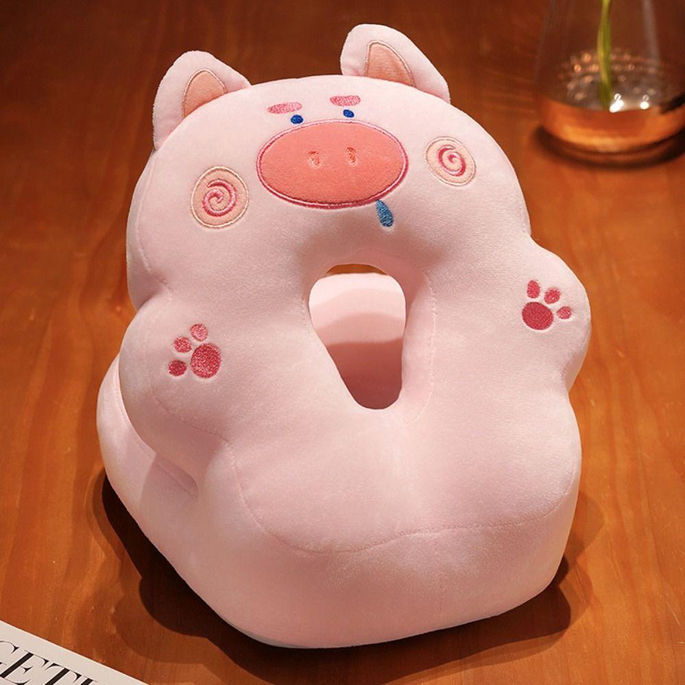 Plush&Ice Silk Hand Warmer Pillow Super Soft Piggy Pillow Stuffed Toy  Men Women