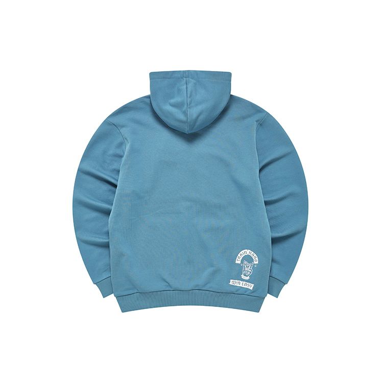 Fila Fusion Simple Letter Logo Knitted Hoodie Men hoodies El-Blue T11M242206FDB