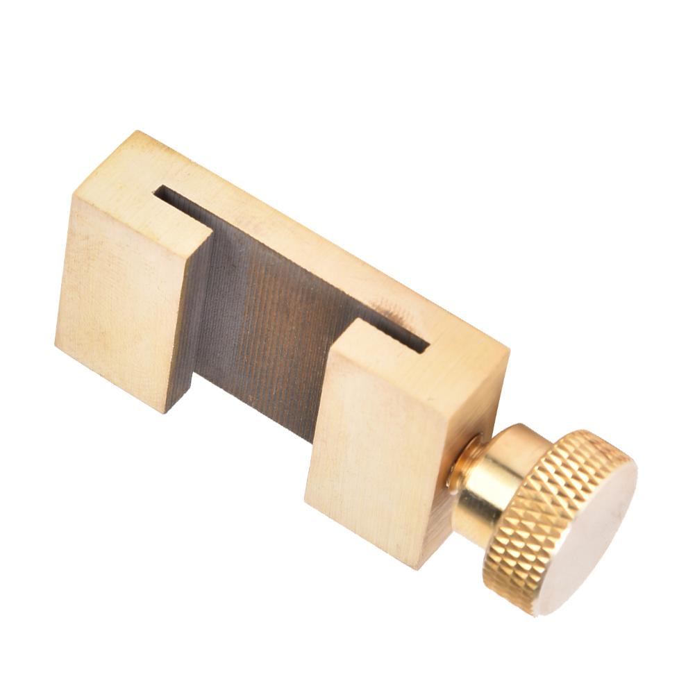 Brass Ruler Locating Block Woodworking Marking Locator Measuring Hand Hardware Tool