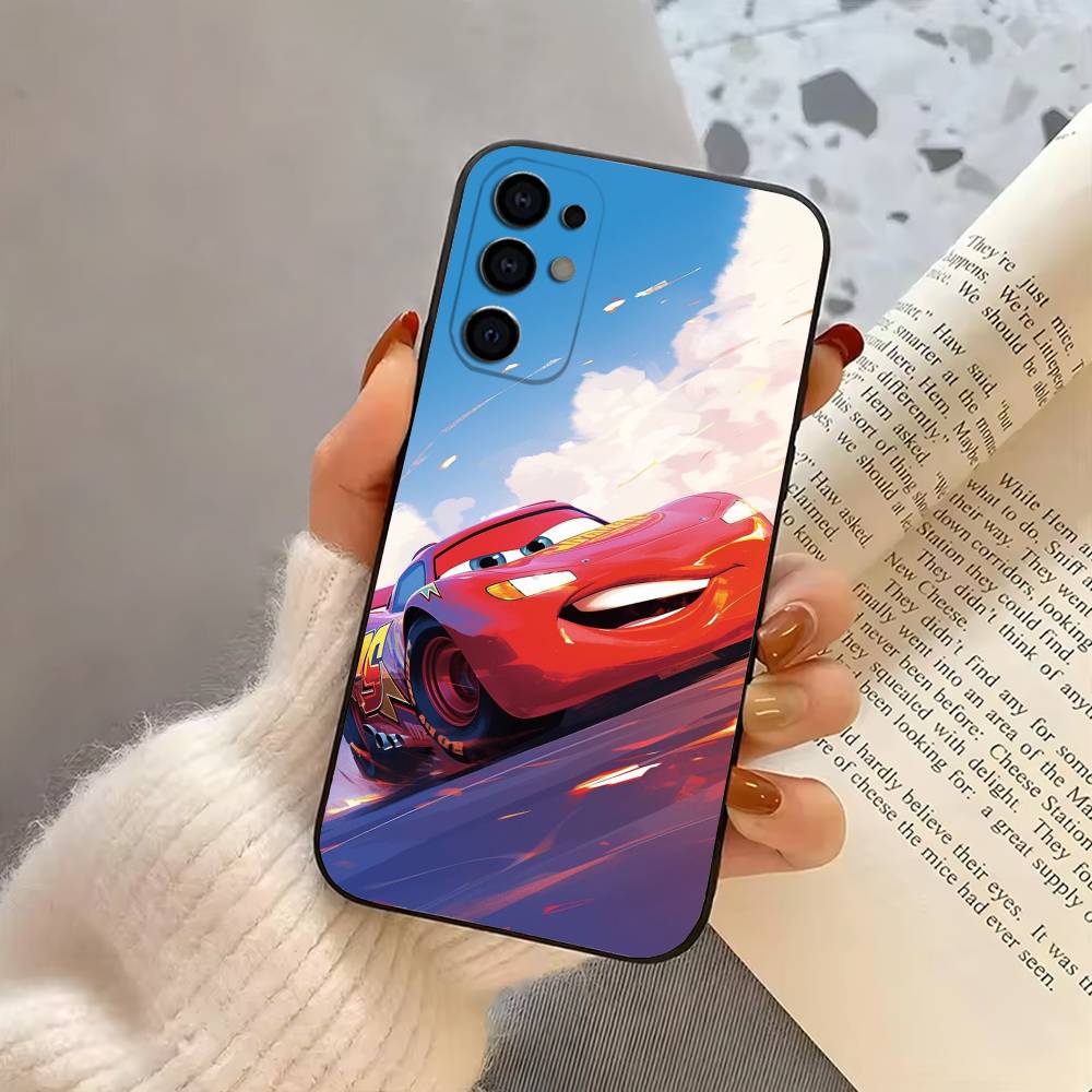 Funda de Teléfono L-Lightning cool Mc-MCQueen-car Para Samsung S25,S24,S21,S22,S23,S30,Ultra,S20,Plus,Fe,Funda Negra de Silicona Suave