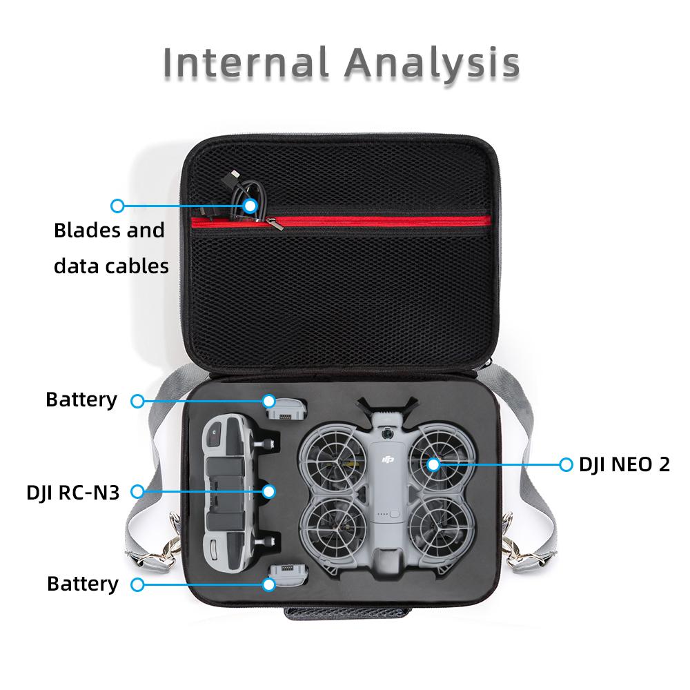 for DJI Neo 2 Case Suitcase Shoulder Bag Carrying Box Anti-Shock Cover for DJI Neo 2 Drone Accessories