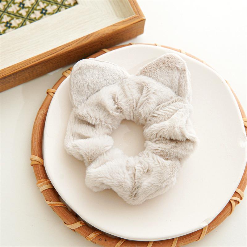 

1PC Comfortable Various Occasions Cute Photo Elasticity Outdoor Plush Fabric Daily Plush Gift Hair Loop Accessory