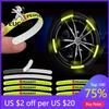 2026 Hot Car Sticker Car Wheel Hub Sticker Reflective Night Driving Safety Luminous Sticker For Peugeot 206 307 308 3008 207 208
