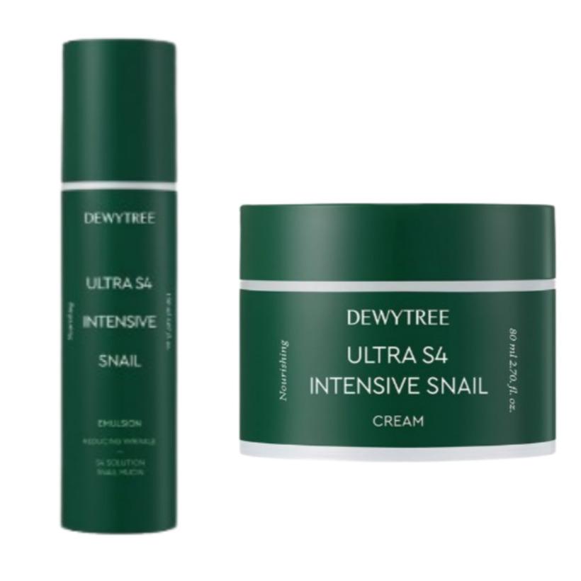 DEWYTREE Ultra Vitalizing Snail Emulsion 150ml Cream 80ml Anti-Aging K-Beauty