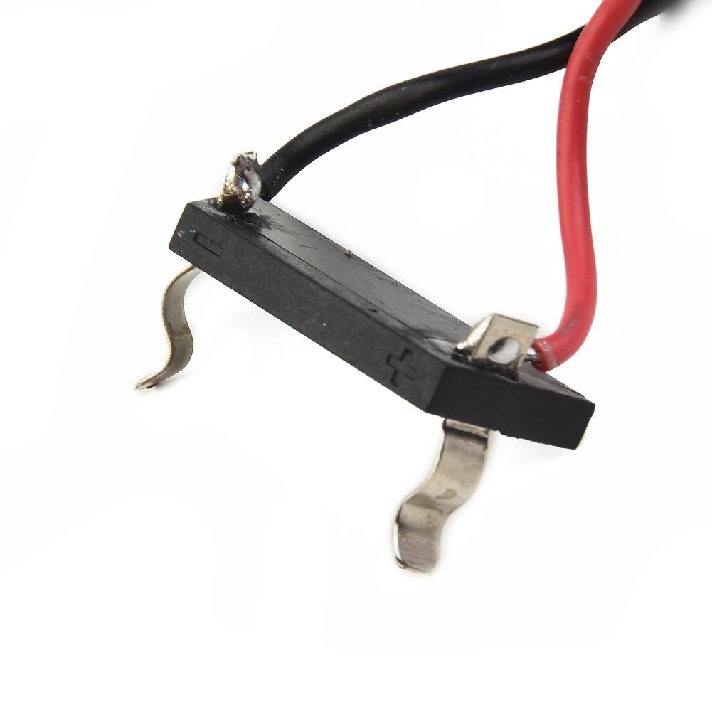 1pc Trigger Switch Electric Cordless 16A 7.2V-24V Push Button With Small Light