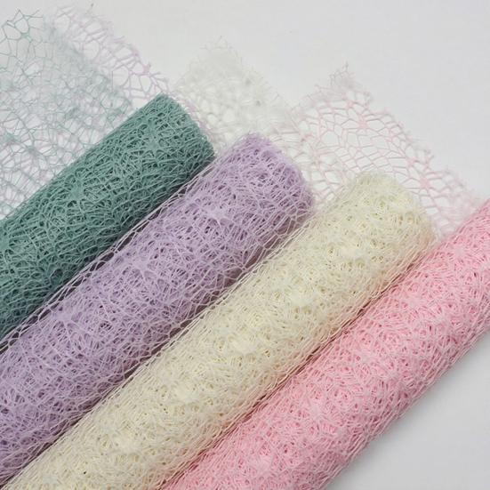 Flower Wrapping Paper Jacquard Hollow Net Wrapper For Bouquet Packaging Flower Packaging