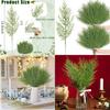 Artificial Pine Branches For Christmas Decorations With Plastic Material For Diy Wreaths And Home Decor