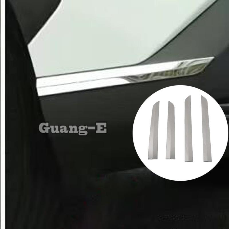 Stainless Steel Car Front+Rear Bumper Corner Protector Trim Exterior Accessories For Toyota Corolla Cross XG10   2024+