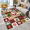 Christmas Theme Floor Carpet, Soft Area Rug, Xmas Indoor Home Holiday Decoration