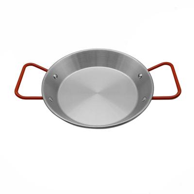 Seafood Rice Pot Prevent Scalding Thickened Stainless Steel Cooking Paella Pan with Dual Handle for
