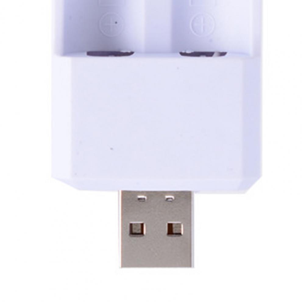 5V-1A Battery Charger Adapter for AA/AAA 2 Slots USB Port Battery Charger Fast Charging