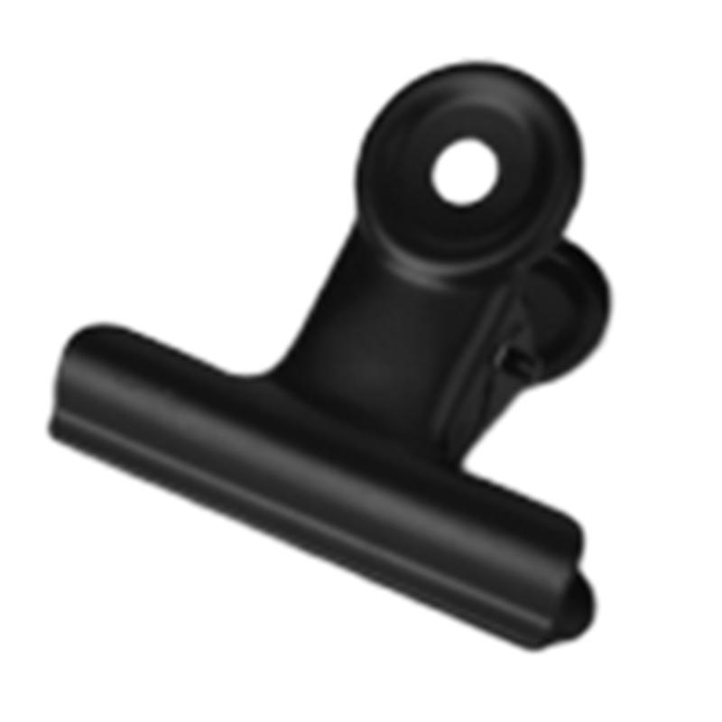A25F-Metal Paper Clip 10PCS 50Mm Foldback Binder Clips Black Grip Clamps Document Office School Stationery Paper