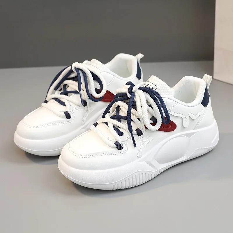 Fashion Spring Hot Sale Womens Vulcanized Shoes High Quality Comfortable Incrase Casual Sneakers Small White Shoe Fashion Platform Shoes
