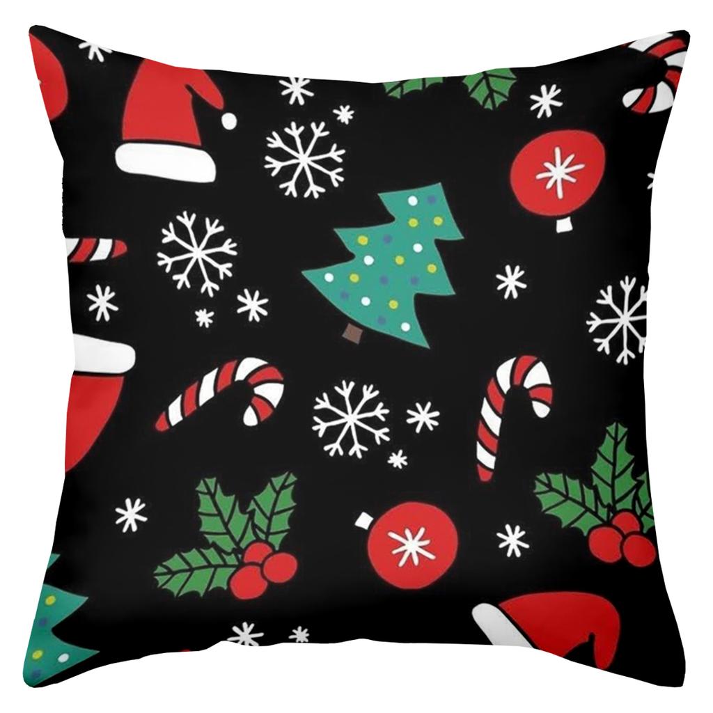 1 Pieces Christmas Pattern Decorative Throw Pillow Cushions Polyester pillowcase, sofa decorative cushion cov Headboard Pillow