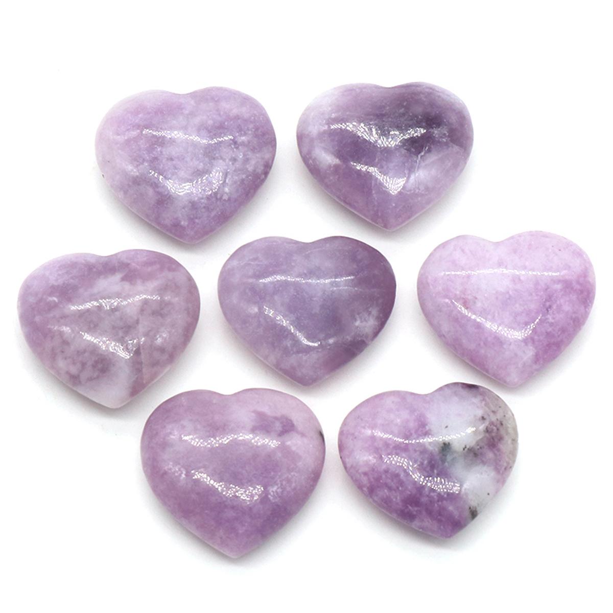 

Натуральный камень, украшения в форме сердца, непористый кристалл, розовый кварц, содалит, сумасшедший агат, зеленый авантюрин, украшение для дома, комнаты, праздничный декор 20x20x8 мм 2Pc/20mm-lilac