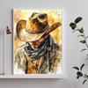 Cowboy Full DIY 5D Round Drill Diamond Art Kits for Adults/Beginners Gift Idea Home Decor Diamond Painting Gem Art 11.81x15.75in