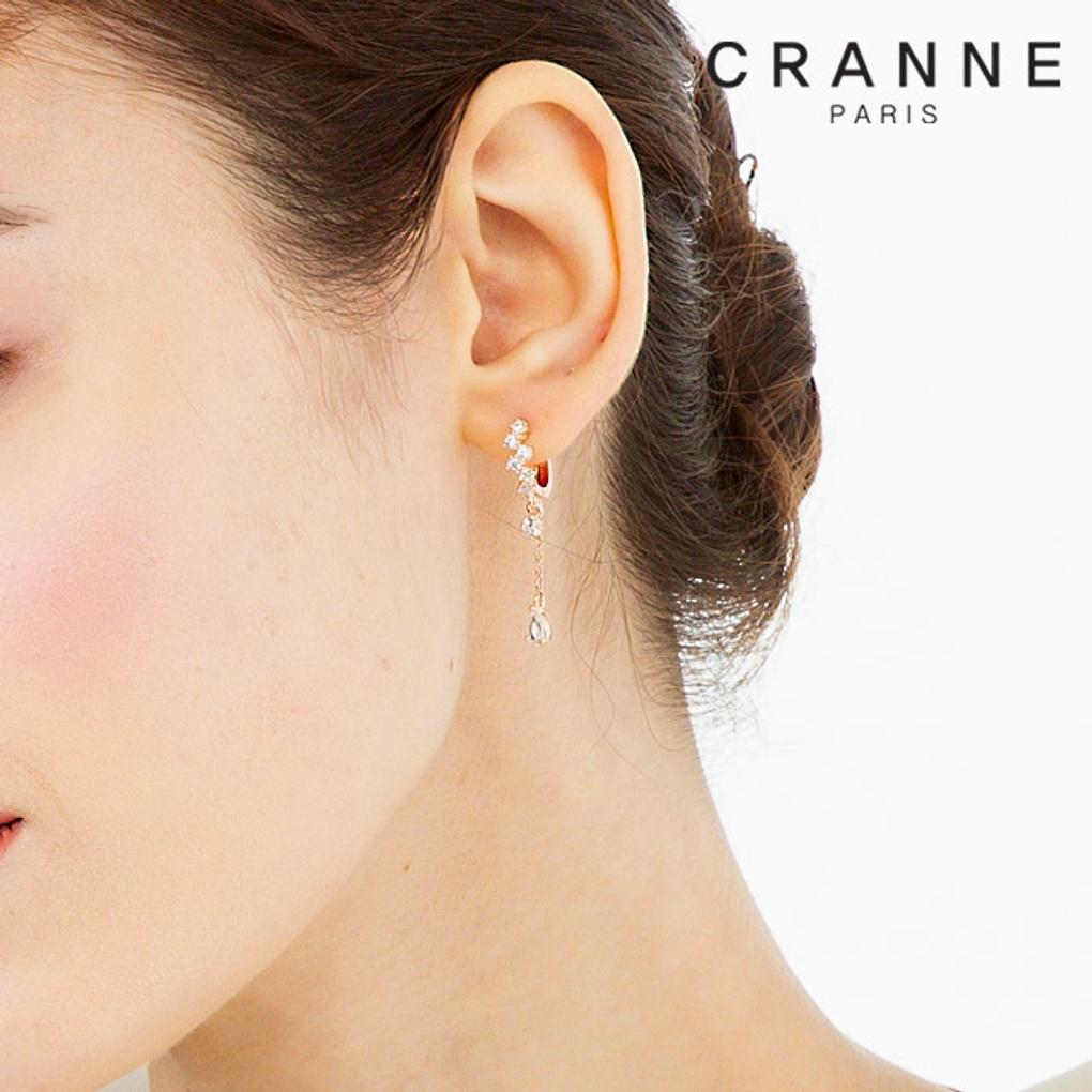 14K Bling Drop One-Touch Earrings (Gold Filled) C24EGF099