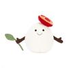 Jellycat Fun Food Amuseables Mozzarella Cheese Cute Cute Doll Plush Doll 12cm High