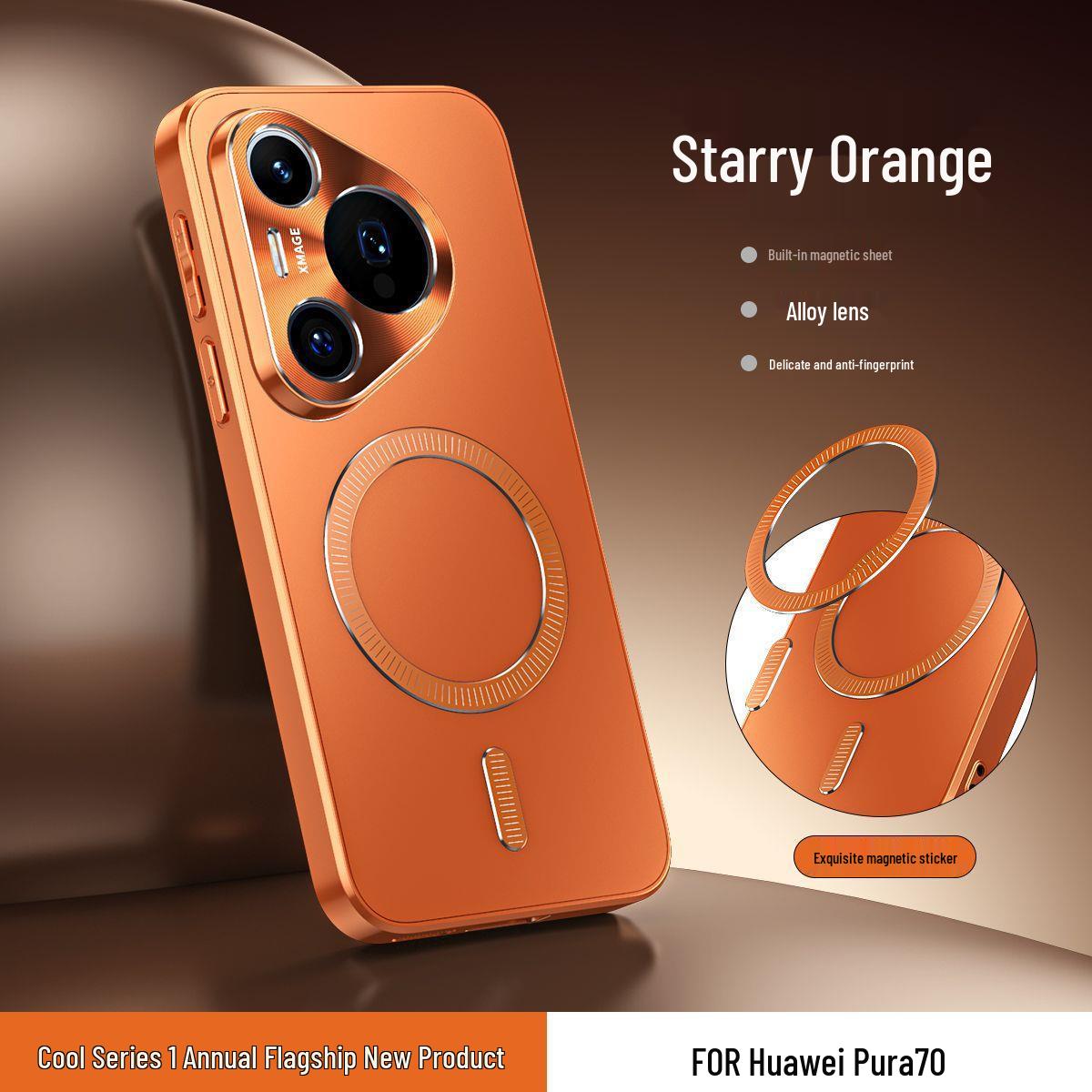 Huawei Pura90 Lens Drop-Proof Case with Magnetic Ring, Unisex Design, Premium Feel Huawei Pura80 Ultra