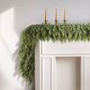 Norfolk Pine Wreath: Soft Touch Christmas Decor With Realistic Pine Needles Christmas Garlands Norfolk Pine Garland Artificial