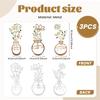 3Pcs Metal Flowers Wall Decor Rustic Farmhouse Decor Minimalist Metal Flower Wall Art for Living Room Bedroom Housewarming Gifts
