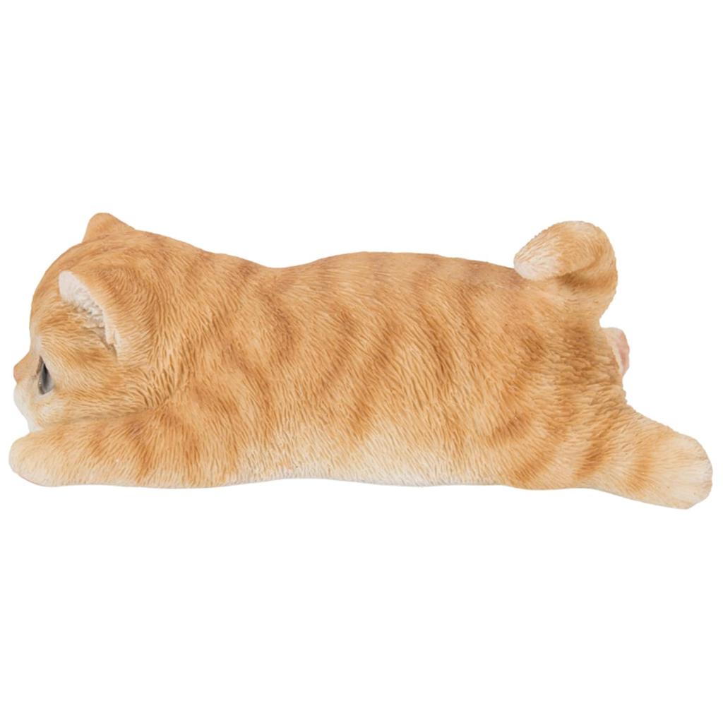 Woobia Prone Tabby Cat Magnet 11.4 x 6.4 x 4.2 cm Doll Figurine Ornament Animal Garden Decoration Cat H20299-1