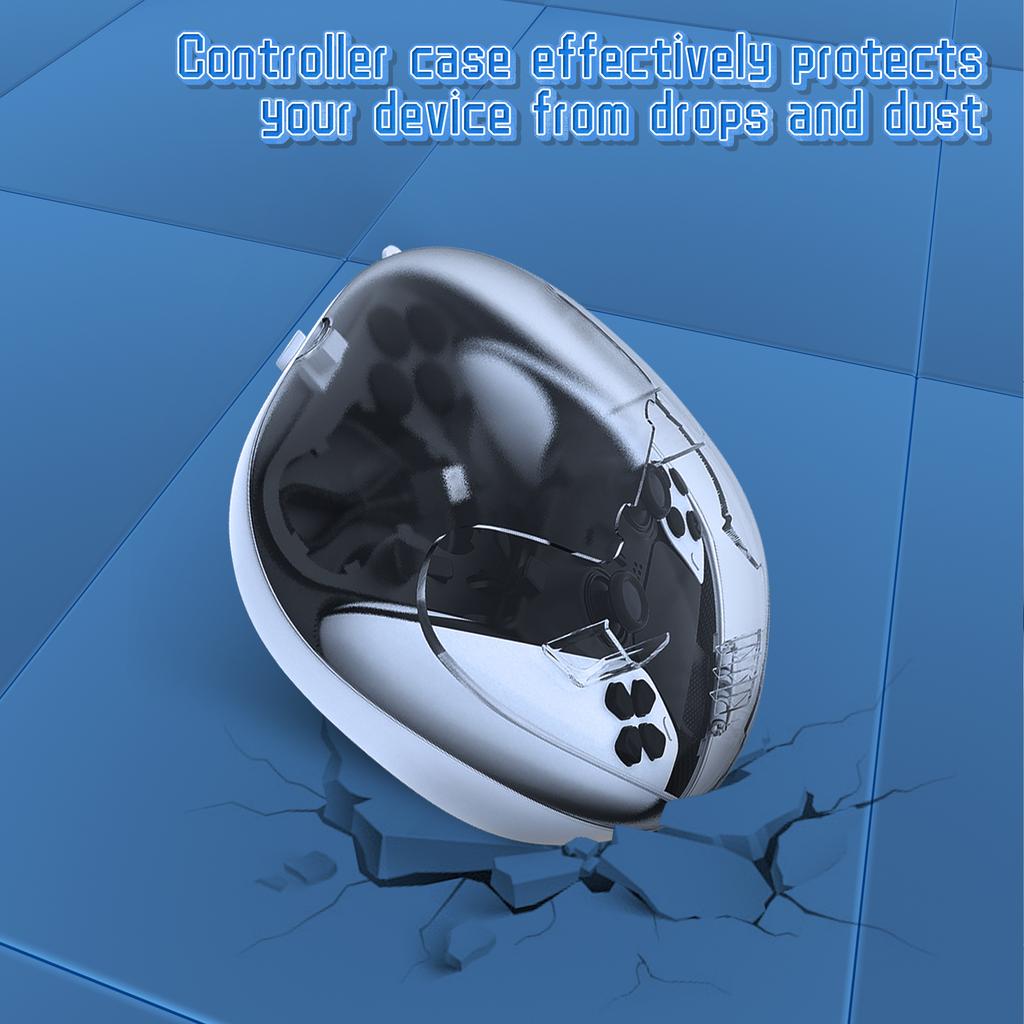 JYS JYS-P5207 For Sony PS5/PS5 Elite Controller Transparent Window Storage Bag with Accessories