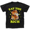Eat the Rich T-Shirt - Liberal Leftist Shirt - Vintage Kitty Cat T-shirt - Socialist Shirt - Socialism Shirt - Vintage 90s T-Shirt