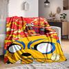 1pc Adventure Time Blanket Lightweight Flannel Throw For Sofa, Bed, Travel, Camping, Livingroom, Office, Couch, Chair, And Bed