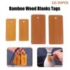 10/20Pcs Unfinished Wood Tags Natural Bamboo Blanks Tags Square Tag For Diy Craft Bookmarks Hanging Tags Party Gifts