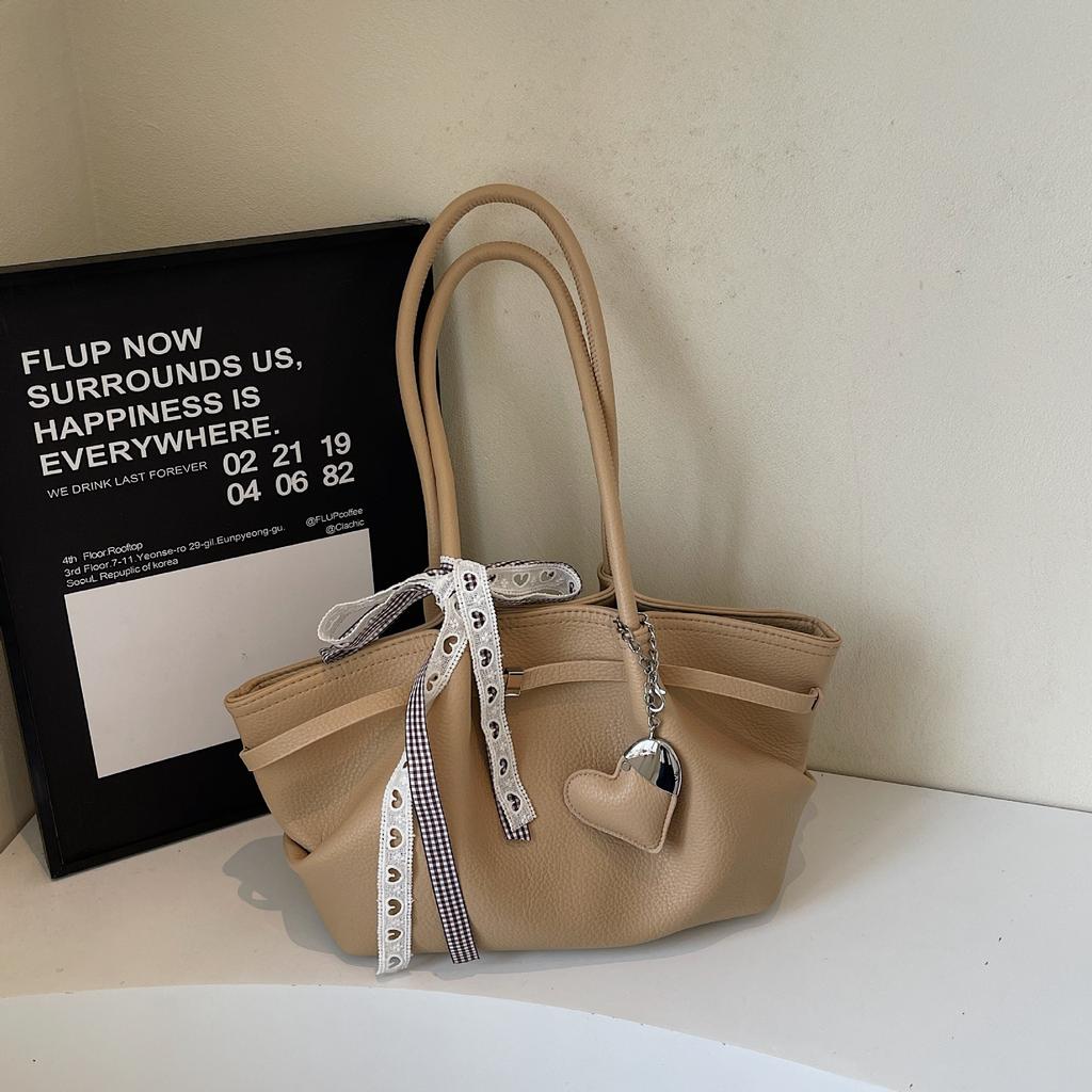 Advanced Handheld Bucket Bag for Women, New Korean Style Fashion Casual Shoulder Bag, Trendy Commuting Women's Bag