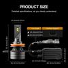 Led Headlight Bulbs, Hi/Lo Beam, 9005/Hb3 9006/Hb4 H11, 6000K White Light, 160W, Canbus Fast Cooling 80,000Hrs Lifetime For Cars