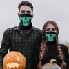 Halloween Skull Cycling Neck Gaiter Outdoor Breathable Sun UV Protection Lightweight Men Women Motorcycle Face Guard Shield Bandana Scarf