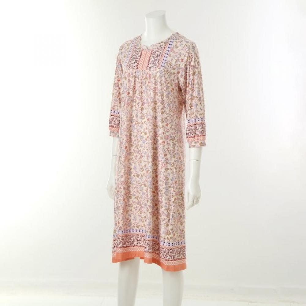 Venus Flower Border Print Dress Vevs117l