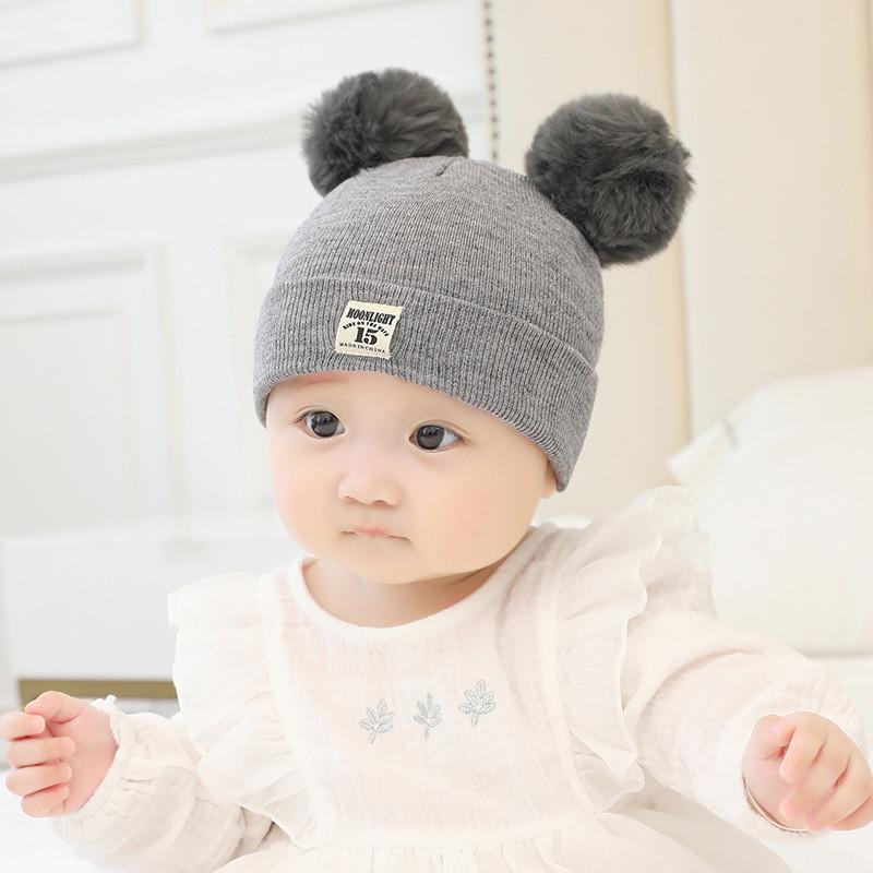 Winddicht Baby Winter Beanie Set der Hut Neu geborene Strickmützen Kinder Cap