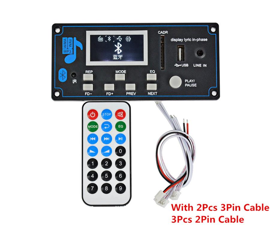 12V WAV WMA MP3 Dekodér Deska Bluetooth Audio Přijímač Dekodér Deska S Nahráváním Zvukový Zesilovač Modifikace DIY