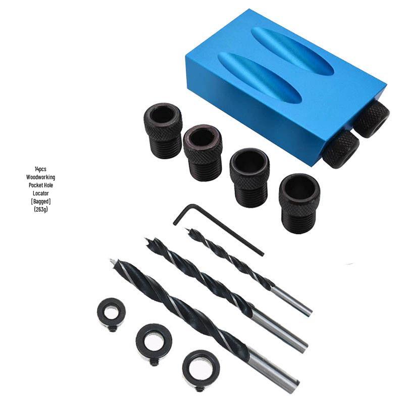 15° Blue Woodworking Oblique Hole Locator Puncher